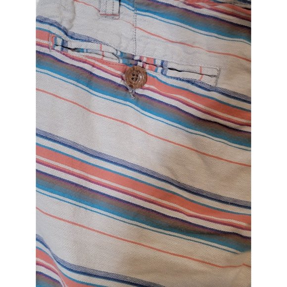 Carbon 2 Cobalt Bermuda‎ Shorts Striped Men's Size 30 - Picture 7 of 9